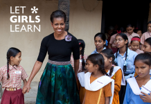 Iniciativa solidaria de Michelle Obama, let girls learn